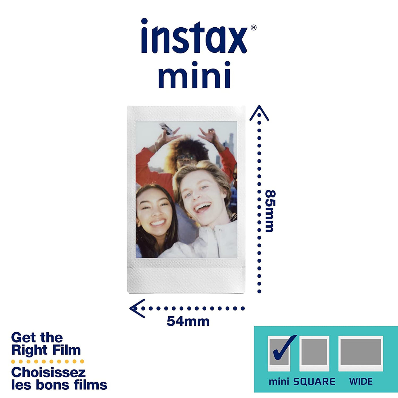Fujifilm Instax Mini Rainbow Instant Film – 10 Sheets | Vibrant Credit Card-Size Prints | Compatible with All Instax Mini Cameras & Printers | High-Gloss Finish