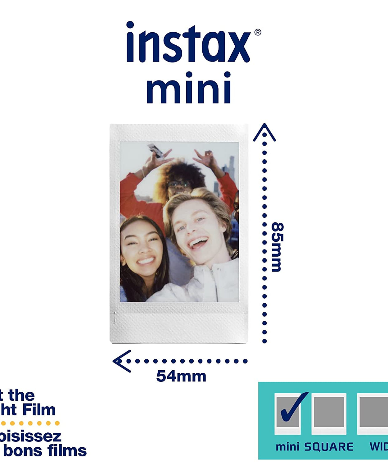 Fujifilm Instax Mini Rainbow Instant Film – 10 Sheets | Vibrant Credit Card-Size Prints | Compatible with All Instax Mini Cameras & Printers | High-Gloss Finish
