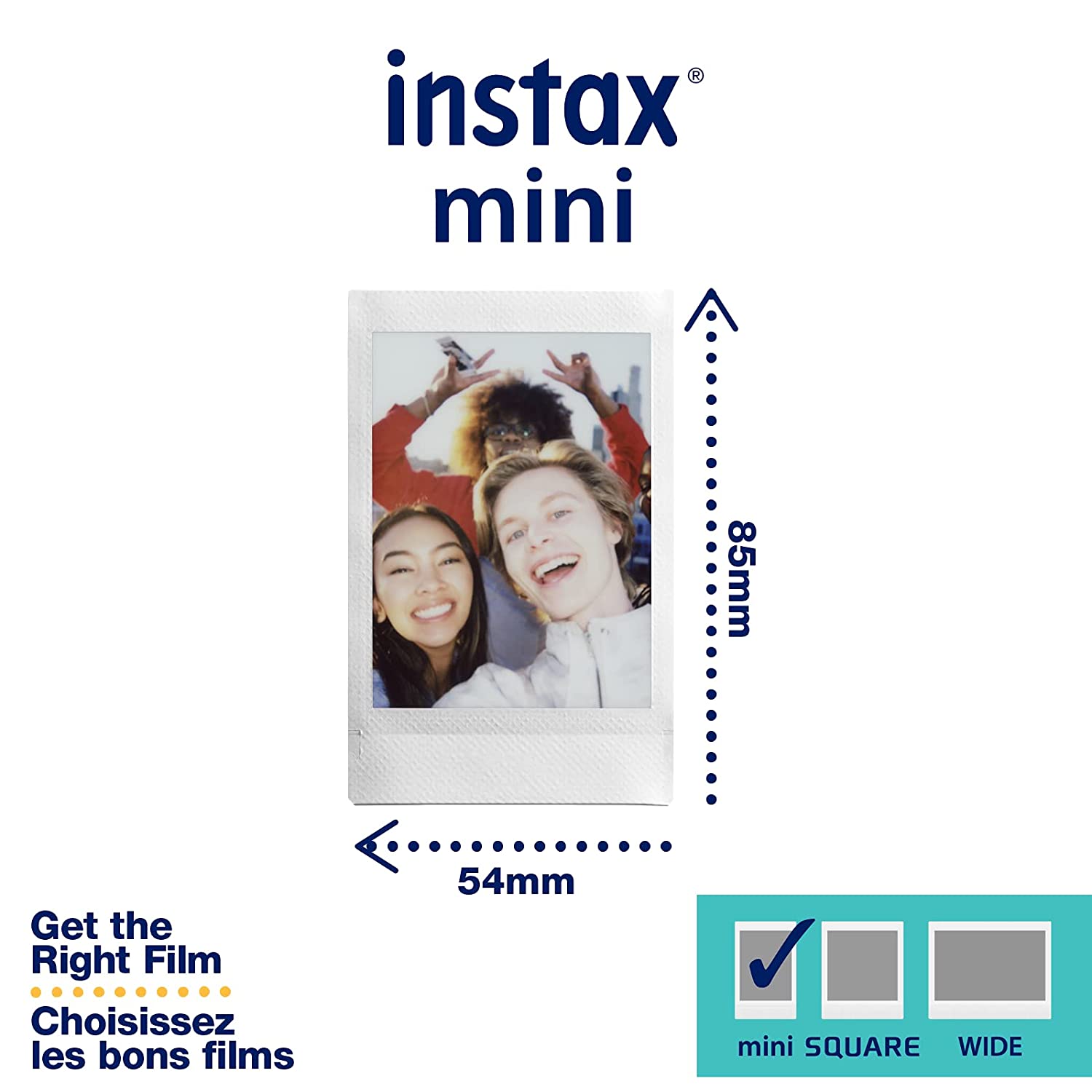 Fujifilm Instax Mini Rainbow Instant Film – 10 Sheets | Vibrant Credit Card-Size Prints | Compatible with All Instax Mini Cameras & Printers | High-Gloss Finish