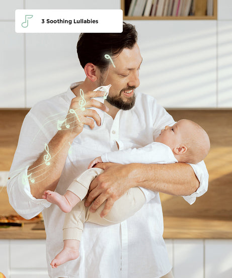Momcozy I am Baby Nasal Aspirator BN02 with 65 Kpa Strong Suction, Self-Cleaning Function, Soothing Lullabies, Tricolor Light & BPA-Free Design for Gentle Baby Nose Care