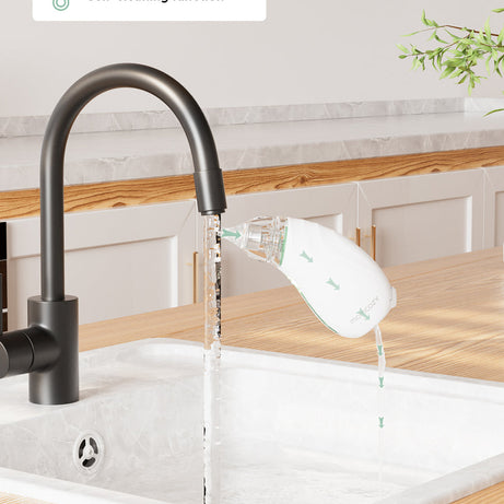 Momcozy I am Baby Nasal Aspirator BN02 with 65 Kpa Strong Suction, Self-Cleaning Function, Soothing Lullabies, Tricolor Light & BPA-Free Design for Gentle Baby Nose Care