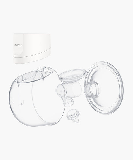 Momcozy S12 Pro Wearable Single Electric Breast Pump – Hands-Free, 24mm, White, Silent & Portable with 3 Modes, 9 Suction Levels, Leakproof Design, Rechargeable & BPA-Free - MINIMEE KIDS