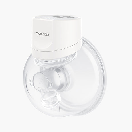 Momcozy S12 Pro Wearable Single Electric Breast Pump – Hands-Free, 24mm, White, Silent & Portable with 3 Modes, 9 Suction Levels, Leakproof Design, Rechargeable & BPA-Free