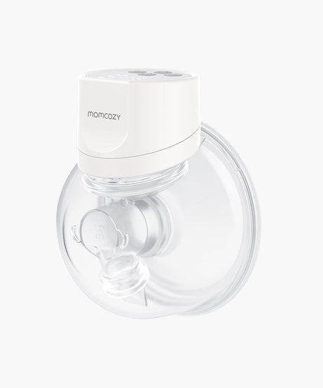 Momcozy S12 Pro Wearable Single Electric Breast Pump – Hands-Free, 24mm, White, Silent & Portable with 3 Modes, 9 Suction Levels, Leakproof Design, Rechargeable & BPA-Free - MINIMEE KIDS