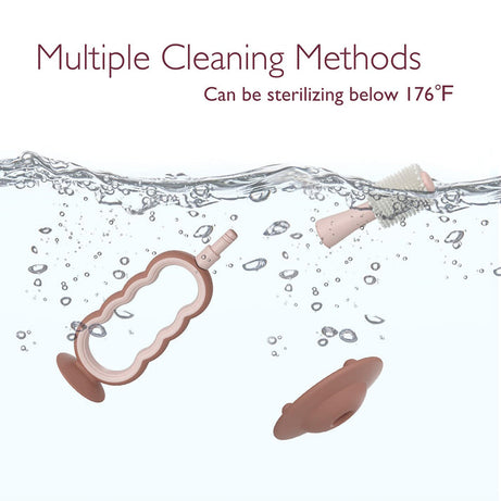 Momcozy 360° Silicone Ultra-Soft Toothbrush for 12+ Months – Gentle and Effective Oral Care for Babies - Color May Vary (As per Availability)