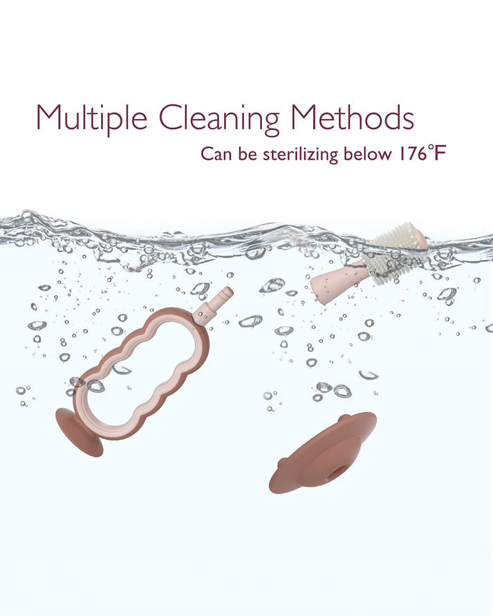 Momcozy 360° Silicone Ultra-Soft Toothbrush for 12+ Months – Gentle and Effective Oral Care for Babies - Color May Vary (As per Availability)