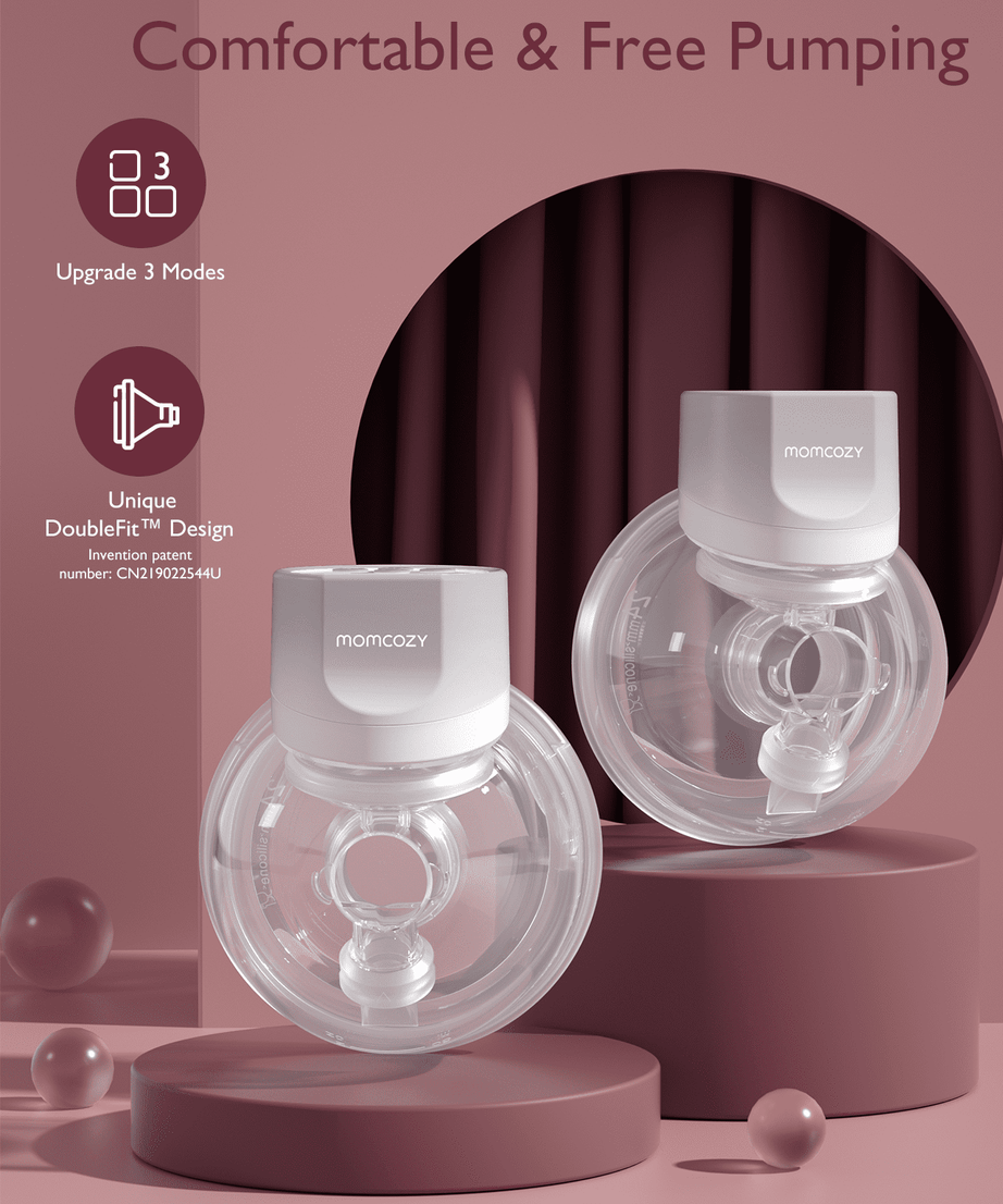 Momcozy Wearable Breast Pump S12 Pro | Dual Pump – 3 Modes, 9 Suction Levels, Double-Sealed Flange, LED Display & Silent Operation for Hands-Free Pumping - MINIMEE KIDS