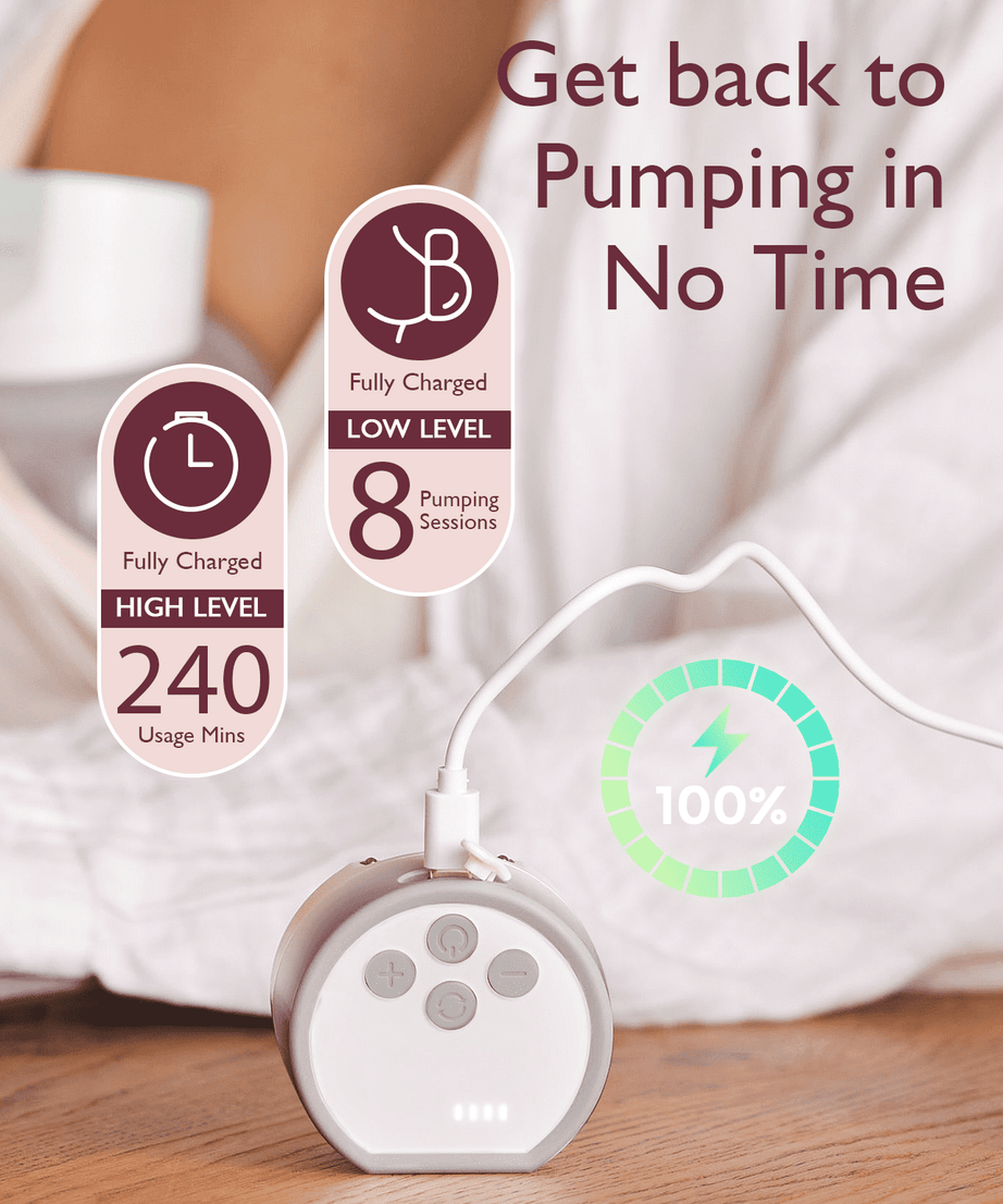 Momcozy Wearable Breast Pump S12 Pro | Dual Pump – 3 Modes, 9 Suction Levels, Double-Sealed Flange, LED Display & Silent Operation for Hands-Free Pumping - MINIMEE KIDS