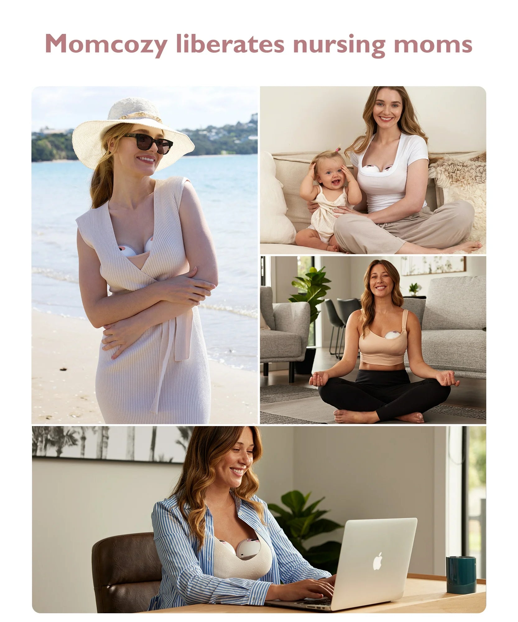 Momcozy M5 Wearable Breast Pump - 2 Pumps | Electric, Painless, Portable & Discreet Pumping Solution - MINIMEE KIDS