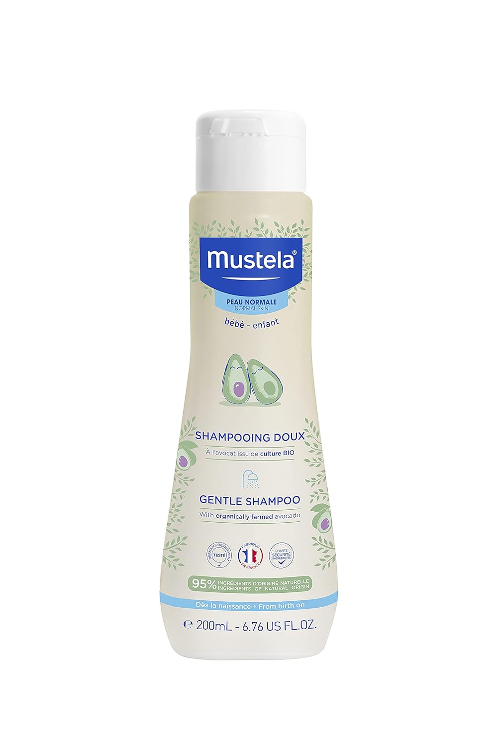 Mustela Gentle Shampoo with Organic Avocado - 200ml - MINIMEE KIDS