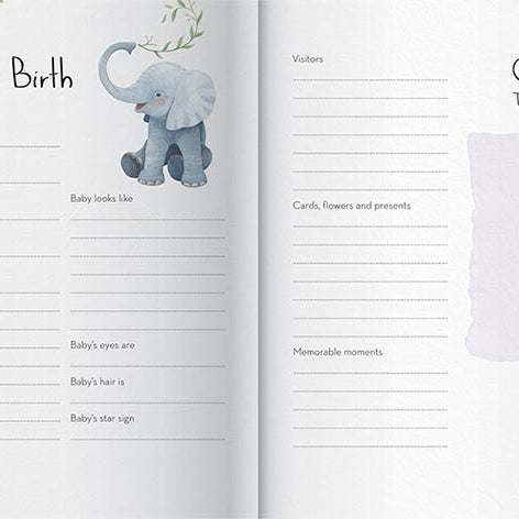 Hinkler My Baby Record Book with 24 Milestone Cards | Gender-Neutral Keepsake Memory Book with Photo Space & Nursery Rhymes | Baby’s First Year Tracker Gift