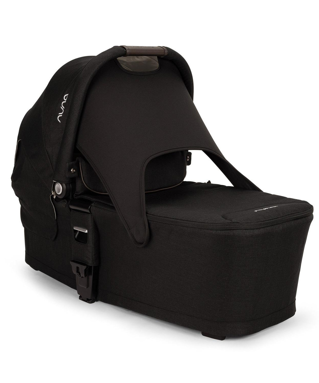 Nuna MIXX Carry Cot - Caviar | Luxurious, Ultra-Comfortable Baby Bassinet with UPF 50+ Canopy, Dream drape™, and Breathable Mattress | Ideal for Newborns Up to 9 kg, Compatible with Nuna MIXX Strollers - MINIMEE KIDS