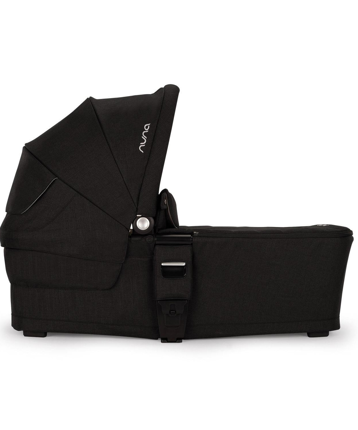 Nuna MIXX Carry Cot - Caviar | Luxurious, Ultra-Comfortable Baby Bassinet with UPF 50+ Canopy, Dream drape™, and Breathable Mattress | Ideal for Newborns Up to 9 kg, Compatible with Nuna MIXX Strollers - MINIMEE KIDS