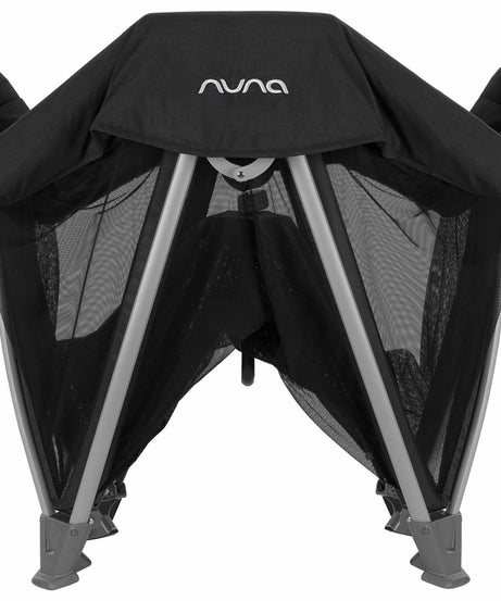 Nuna SENA Aire Playard with Zip Off Bassinet - Caviar | The Ultimate Travel Crib for Your Baby's Comfort - MINIMEE KIDS