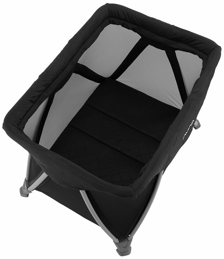 Nuna SENA Aire Playard with Zip Off Bassinet - Caviar | The Ultimate Travel Crib for Your Baby's Comfort