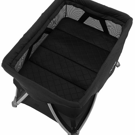Nuna SENA Aire Playard with Zip Off Bassinet - Caviar | The Ultimate Travel Crib for Your Baby's Comfort