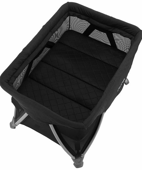 Nuna SENA Aire Playard with Zip Off Bassinet - Caviar | The Ultimate Travel Crib for Your Baby's Comfort - MINIMEE KIDS