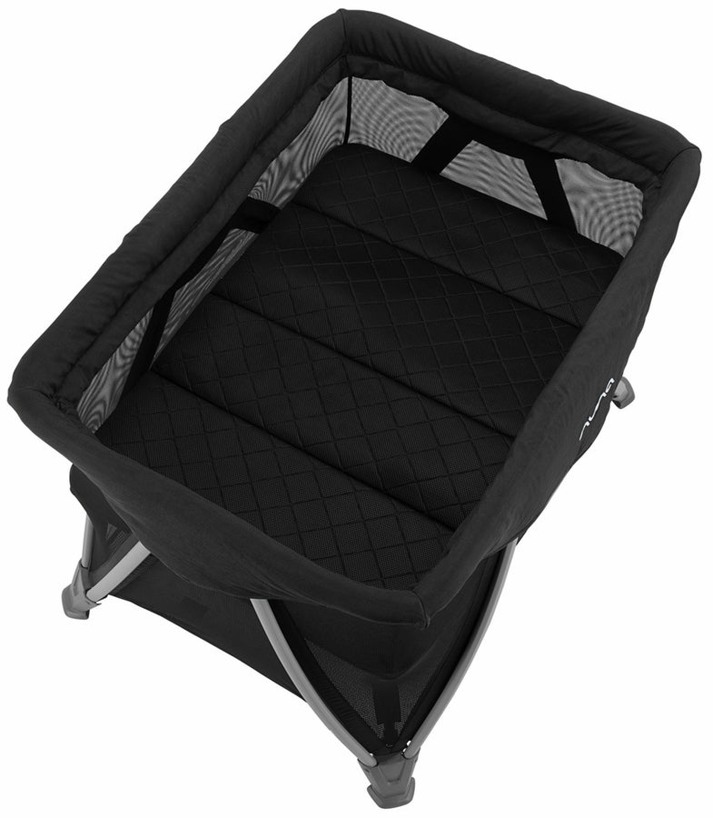 Nuna SENA Aire Playard with Zip Off Bassinet - Caviar | The Ultimate Travel Crib for Your Baby's Comfort