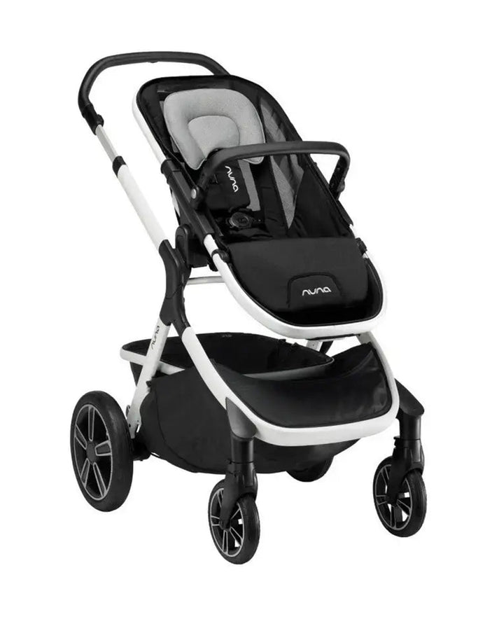 Nuna Demi Grow Baby Stroller - Converts to Double or Twin Stroller | Dual Suspension Pram Versatile and Innovative Stroller for 0M+ (Up to 22kg) - Cyber