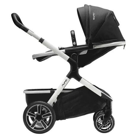 Nuna Demi Grow Baby Stroller - Converts to Double or Twin Stroller | Dual Suspension Pram Versatile and Innovative Stroller for 0M+ (Up to 22kg) - Cyber