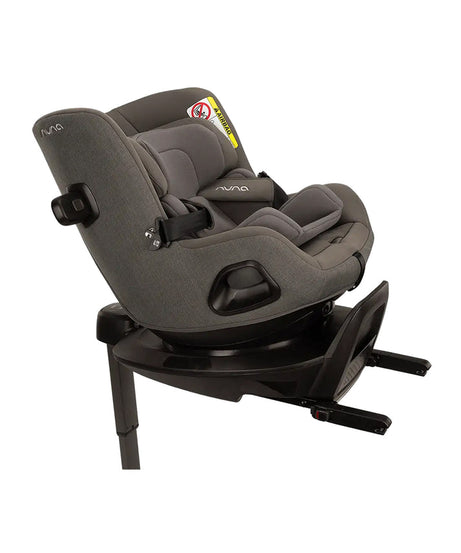 Nuna Pruu Baby Car Seat - Versatile 360° Rotation for Newborn to 5 Years - Granite