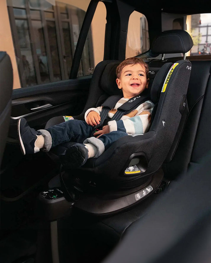 Nuna Pruu Baby Car Seat - Versatile 360° Rotation for Newborn to 5 Years - Granite
