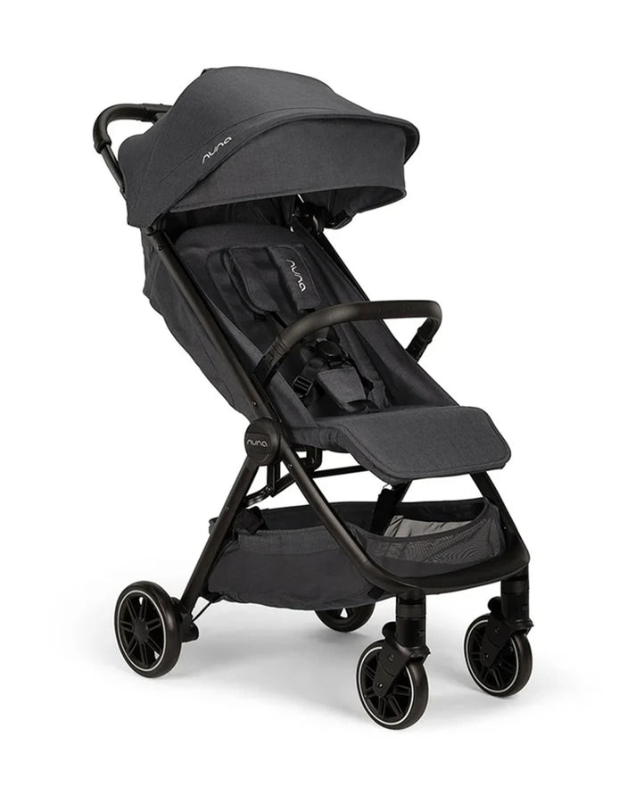 Nuna TRVL Compact Stroller in Dark Ocean – Ultra-Lightweight, Travel-Friendly Stroller for Infants and Toddlers with One-Hand Fold, Adjustable Recline, UPF 50+ Canopy & Progressive Suspension for Smooth Rides