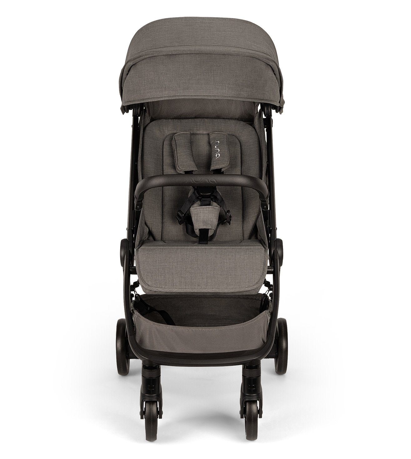 Nuna TRVL Compact Stroller in Granite – Ultra-Lightweight, Easy-Fold, and Stylish Stroller for Infants and Toddlers with One-Hand Recline, UPF 50+ Canopy, and Progressive Suspension for a Smooth Ride - MINIMEE KIDS