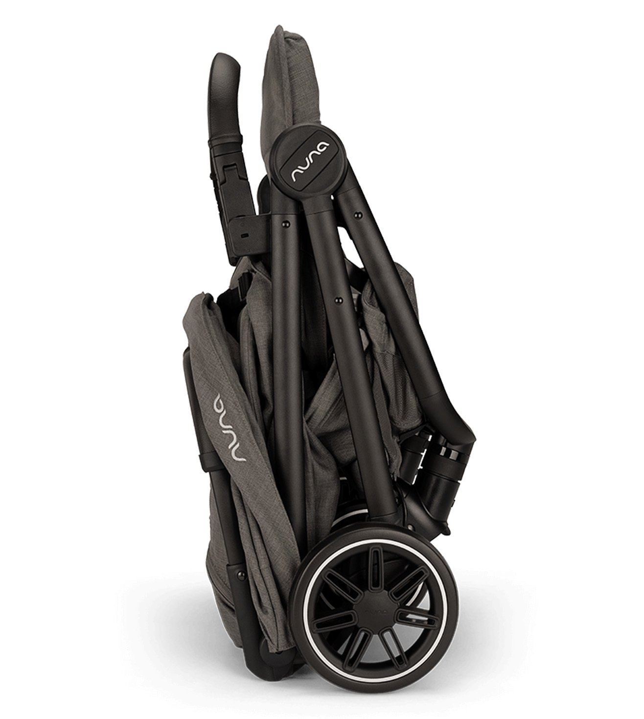 Nuna TRVL Compact Stroller in Granite – Ultra-Lightweight, Easy-Fold, and Stylish Stroller for Infants and Toddlers with One-Hand Recline, UPF 50+ Canopy, and Progressive Suspension for a Smooth Ride - MINIMEE KIDS