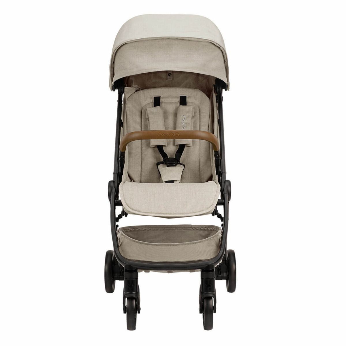 Nuna TRVL Compact Stroller in Hazelwood – Ultra-Lightweight, Easy-Fold, and Stylish Stroller for Infants and Toddlers with One-Hand Recline, UPF 50+ Canopy, and Progressive Suspension for a Smooth Ride