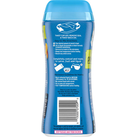 Gerber Oatmeal Lentil Peach & Apple Cereal - 227g | Supports Healthy Digestion with Probiotic B. lactis, 60% DV Iron for Learning-Ability, Non-GMO for Sitter Babies 2nd Foods (6+ Months)