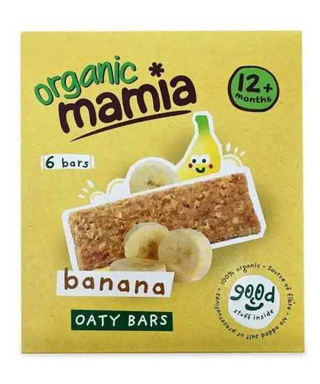Organic Mamia Banana Oaty Bars For 12+ Months Babies - 150g - MINIMEE KIDS