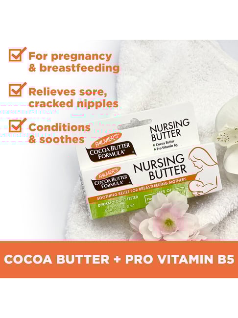 Palmer's Cocoa Butter Formula Nursing Butter – Soothing Nipple Cream for Breastfeeding Mothers with Pro-Vitamin B5 & Cocoa Butter | 30g Tube for Cracked & Sore Nipples