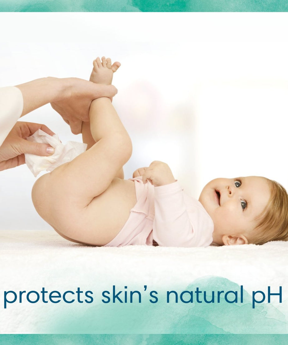 Pampers Harmonie Aqua Baby Wipes - Plastic-Free, Dermatologically Tested & Made with 99% Pure Water and Cotton | Gentle & Safe for Newborn Skin | 48 Wipes Per Pack
