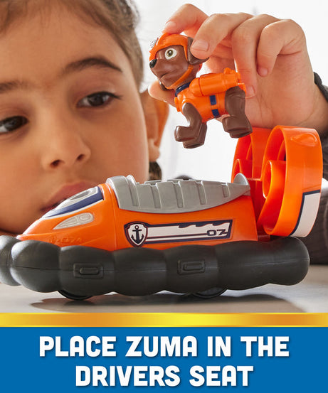 Paw Patrol Zuma’s Hovercraft - Eco-Friendly Toy Vehicle with Collectible Zuma Figure for Kids Ages 3 and Up