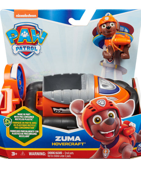 Paw Patrol Zuma’s Hovercraft - Eco-Friendly Toy Vehicle with Collectible Zuma Figure for Kids Ages 3 and Up