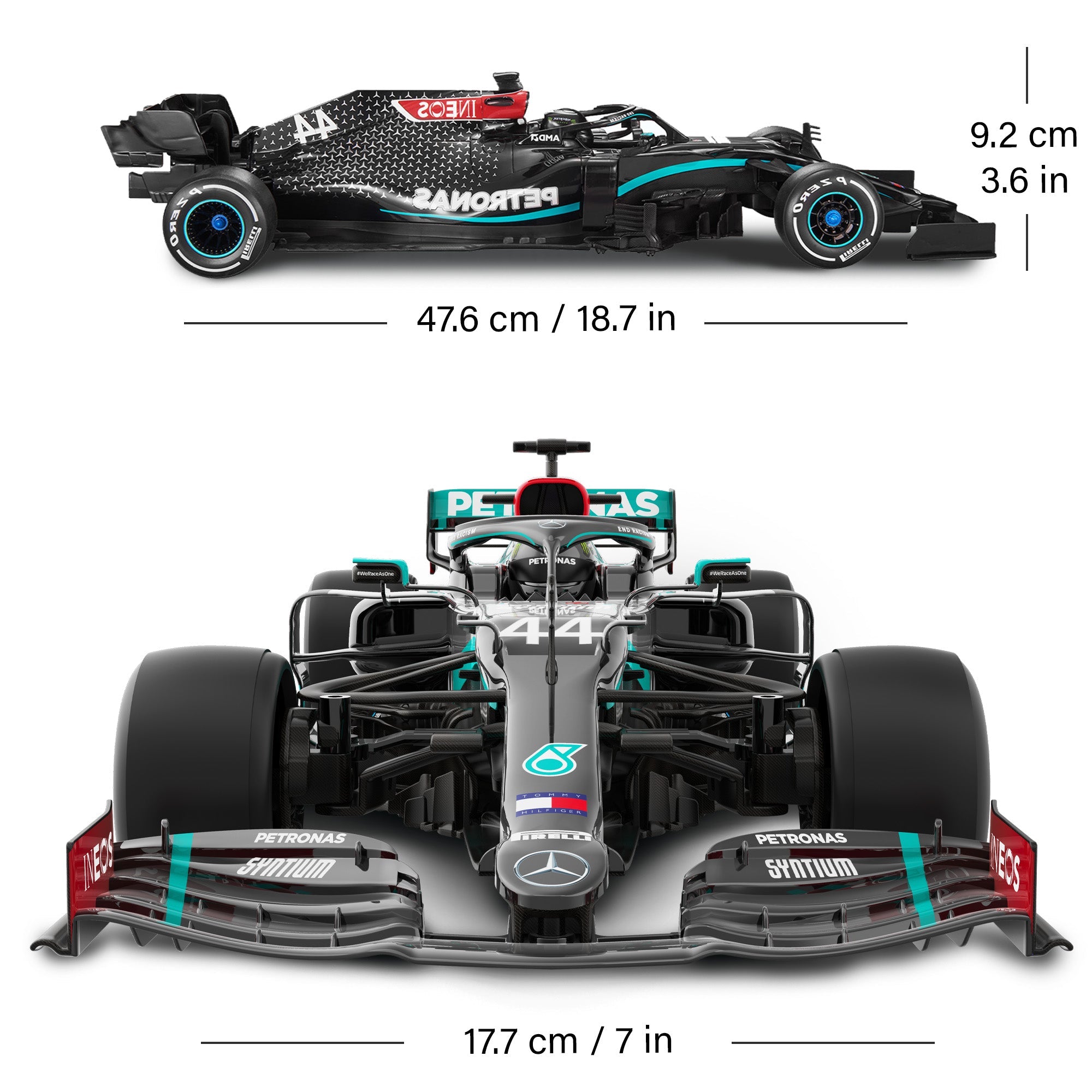 Rastar - Mercedes-AMG F1 W11 EQ Performance 1/12 Scale High-Speed Remote Control Car | Officially Licensed Formula 1 RC Racing Car with 2.4GHz Control & Realistic Detailing | AMG Petronas F1 Team Collectible Model