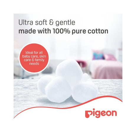 Pigeon Pure Cotton Balls Soft, Absorbent & Hygenic - 100 Pcs