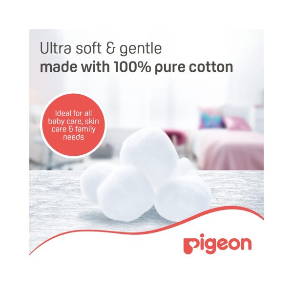 Pigeon Pure Cotton Balls Soft, Absorbent & Hygenic - 100 Pcs