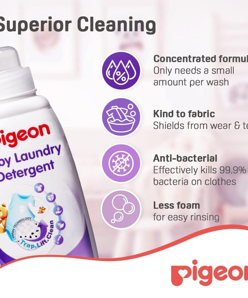 Pigeon Baby Laundry Detergent Liquid for Baby Clothes Fabric Care - 500ml