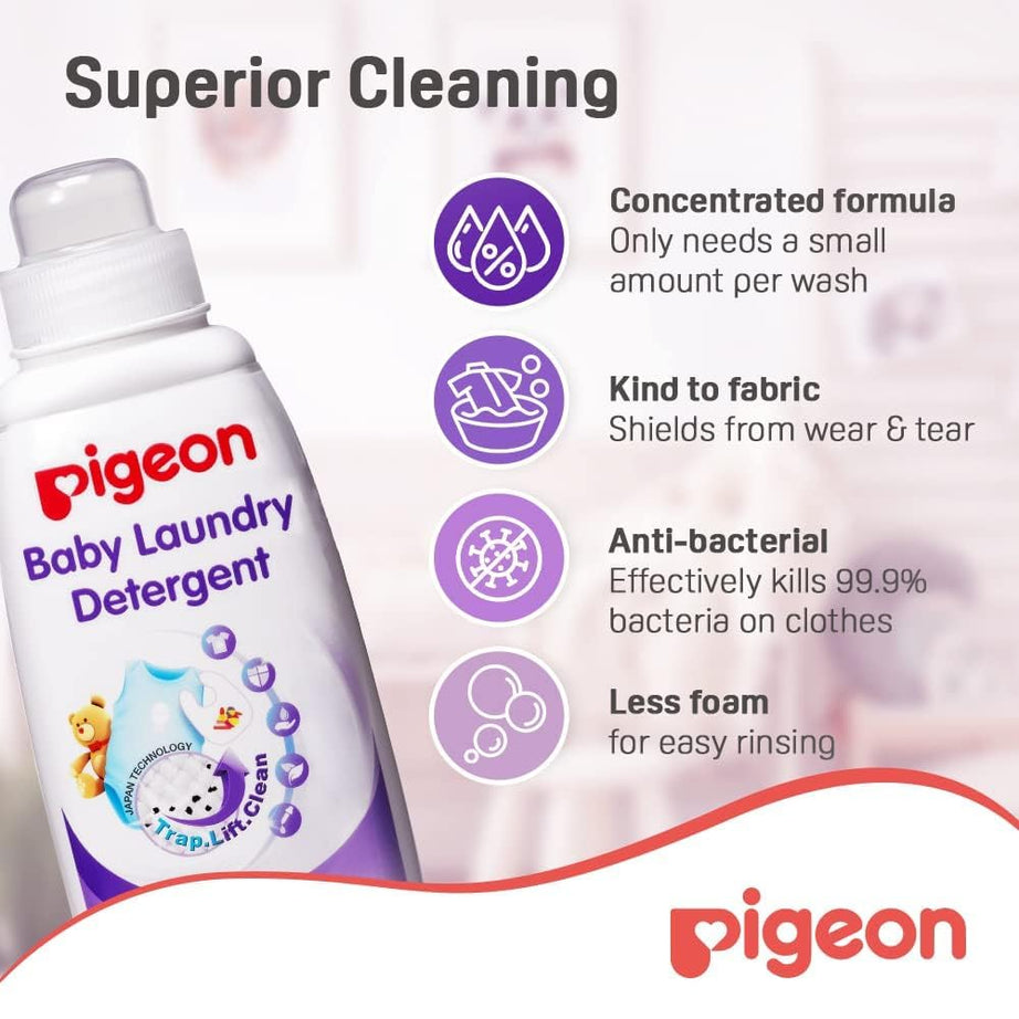 Pigeon Baby Laundry Detergent Liquid for Baby Clothes Fabric Care - 500ml