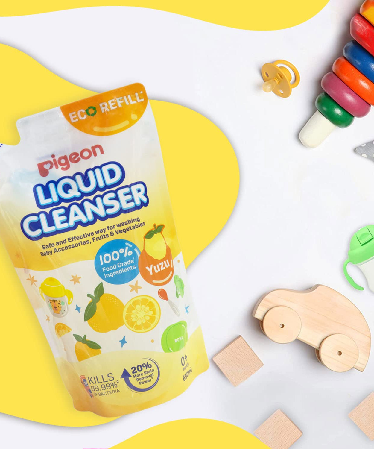 Pigeon Liquid Cleanser for Baby Accessories Fruits & vegetables - 650ml