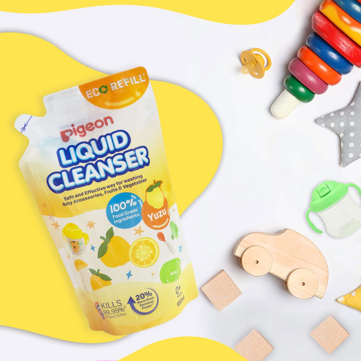 Pigeon Liquid Cleanser for Baby Accessories Fruits & vegetables - 650ml