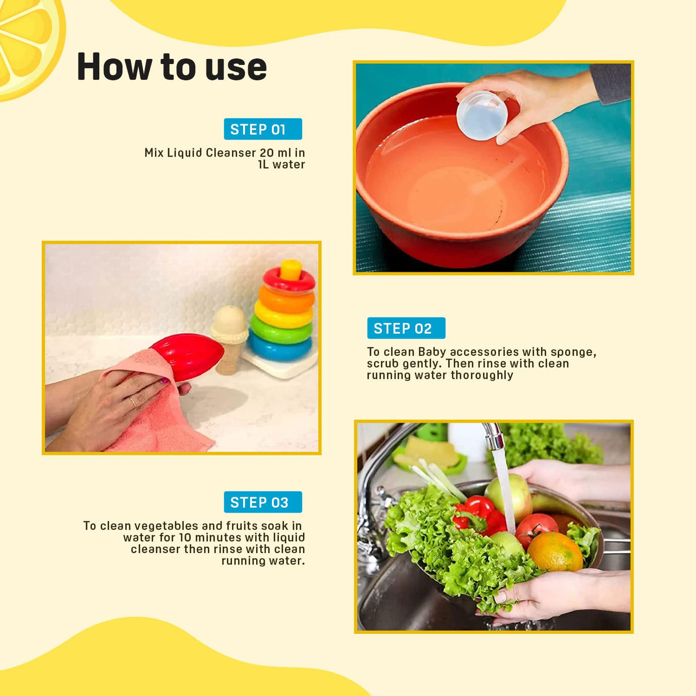 Pigeon Liquid Cleanser for Baby Accessories Fruits & vegetables - 650ml