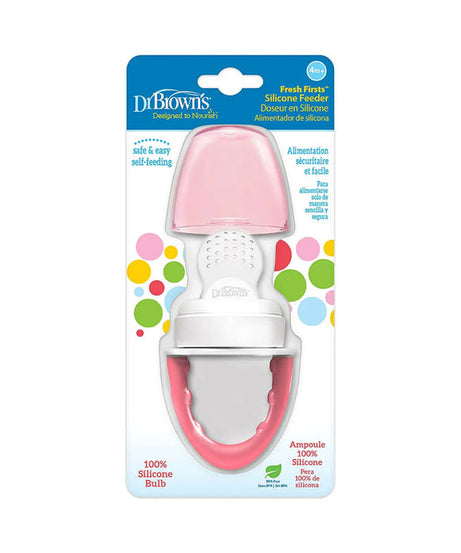 Dr. Brown's Fresh Firsts Silicone Feeder for 4M+ Babies | Safe & Easy Feeding - MINIMEE KIDS