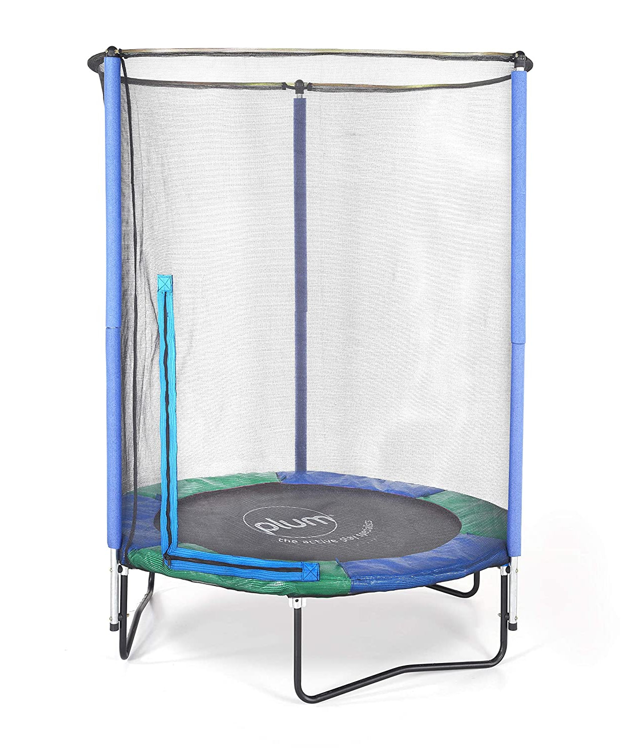 Plum 4ft Junior Trampoline with Enclosure – Safe Outdoor Trampoline for Kids Aged 3-6 Years | Galvanised Frame | Padded Safety Net | 30 Springs | Max User Weight 40kg - MINIMEE KIDS