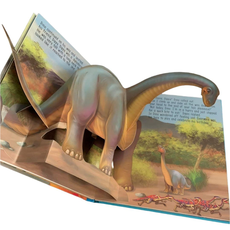 Pop-Up Fun Book - Dino Adventure | Interactive 3D Storybook - Exciting Journey with Dino and Friends