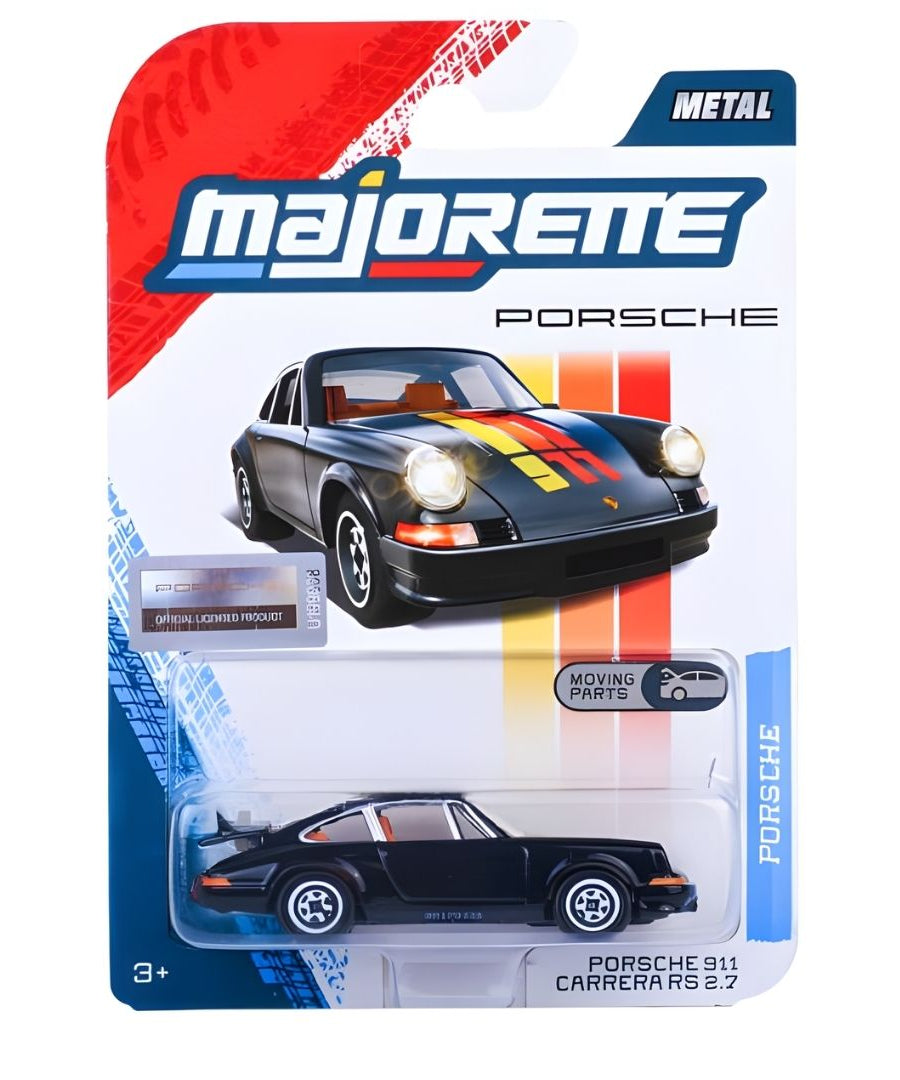 Majorette Porsche Premium Cars 6-Assortment Die-Cast Vehicle Collection | Panamera, Porsche 917, Porsche 911 Carrera RS 2.7, Porsche 911 Carrera S & GT3 Cup (992) | Metal Cars with Moving Parts | 1:64 Scale | Ages 3+