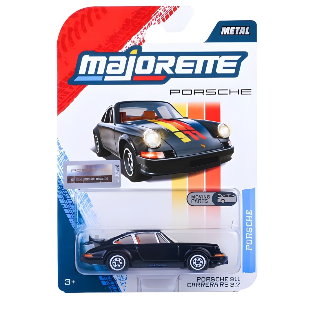 Majorette Porsche Premium Cars 6-Assortment Die-Cast Vehicle Collection | Panamera, Porsche 917, Porsche 911 Carrera RS 2.7, Porsche 911 Carrera S & GT3 Cup (992) | Metal Cars with Moving Parts | 1:64 Scale | Ages 3+