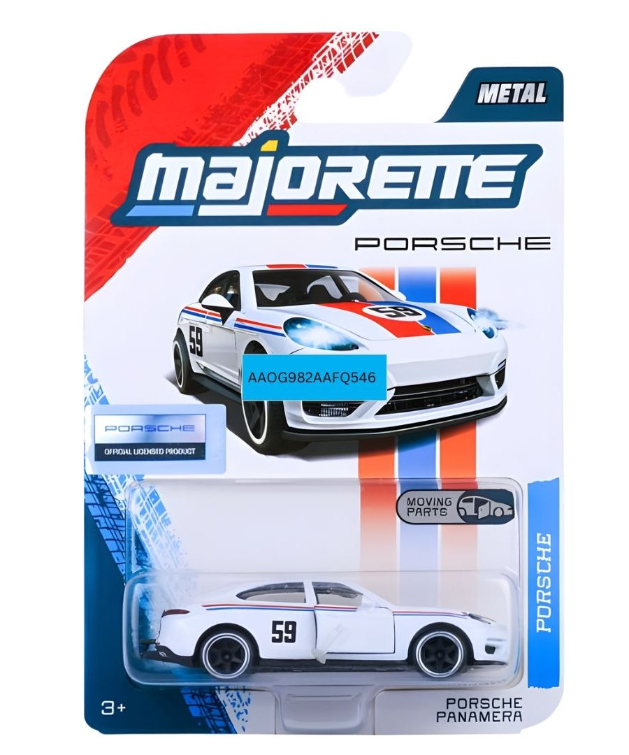 Majorette Porsche Premium Cars 6-Assortment Die-Cast Vehicle Collection | Panamera, Porsche 917, Porsche 911 Carrera RS 2.7, Porsche 911 Carrera S & GT3 Cup (992) | Metal Cars with Moving Parts | 1:64 Scale | Ages 3+